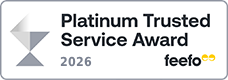 Feefo Platinum Trusted Service Award